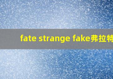 fate strange fake弗拉特